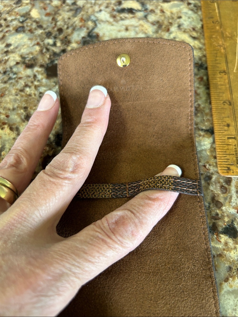 Louis Vuitton Brown Damier Compact Wallet - Picture 11 of 13